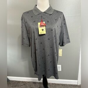 Hagger me and size L polo short sleeve shirt, three‎ button front new with tags